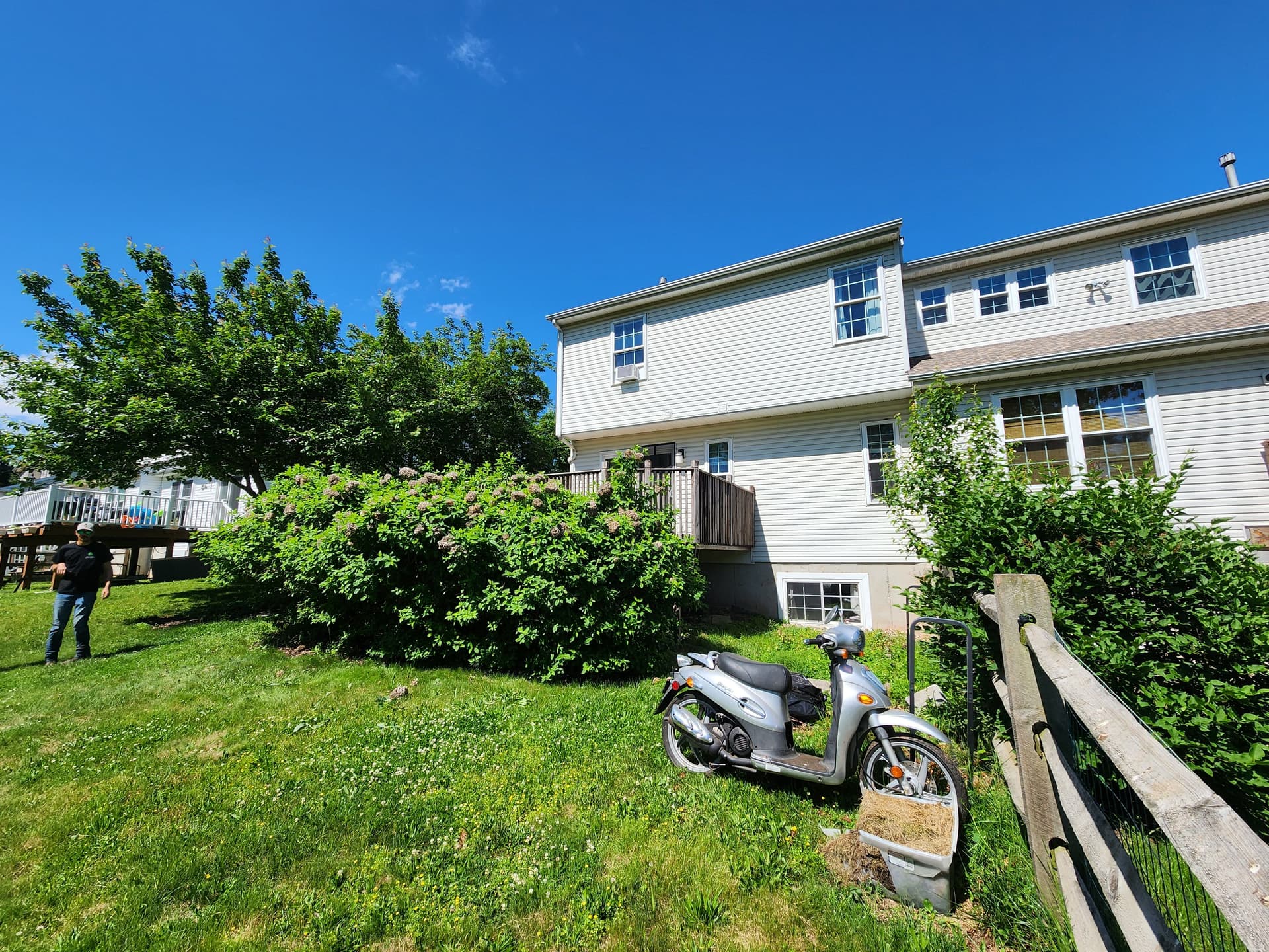 Gallery photos for Old Deck Out, New Deck and Two-Level Paver Patio In: Image #6