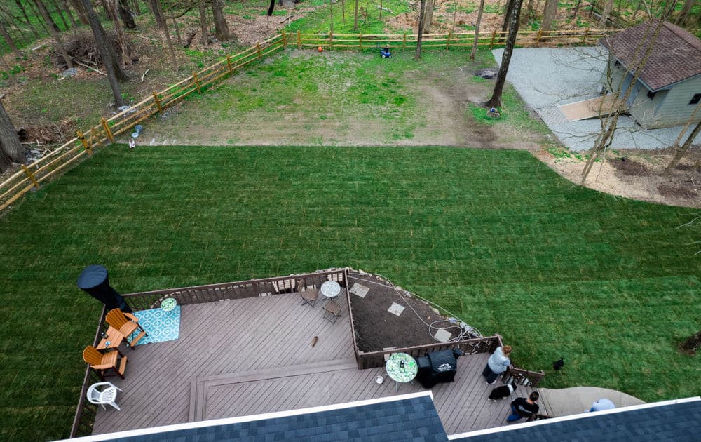 Project Sod Installation and Stone Pad Creation in Perkiomenville image