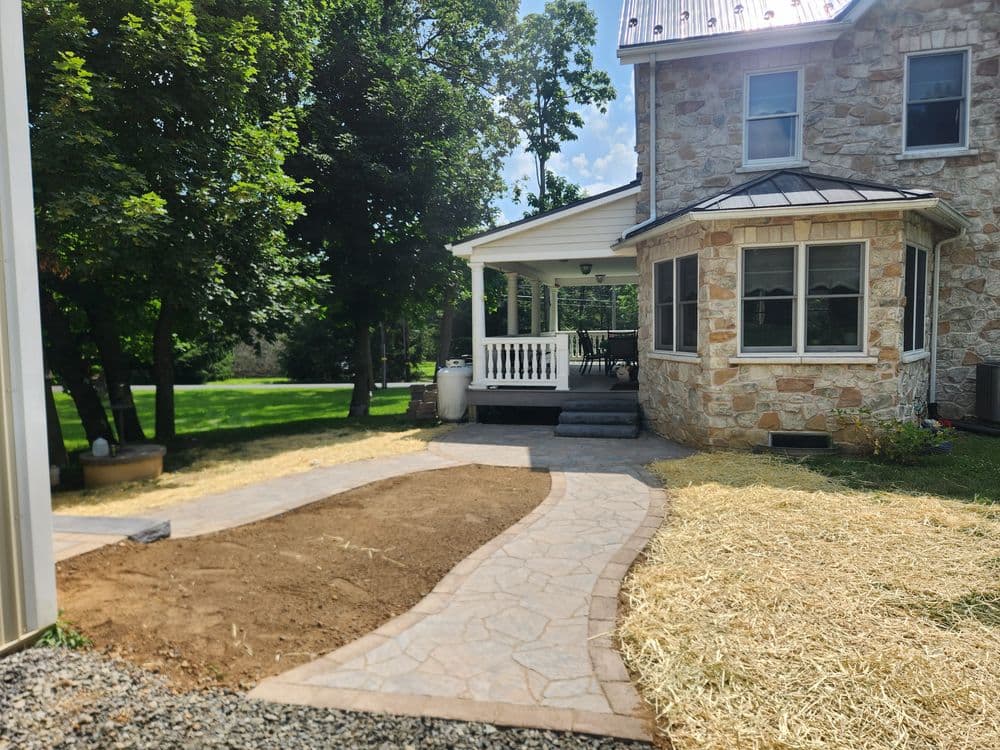 Gallery photos for Mega-Arbel Paver Walkway Transformation in Emmaus: Image #1